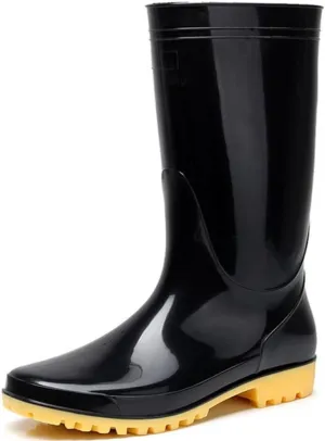 Adult Men's Antiskid Waterproof Rubber Sole Work Shoes Rain Boots