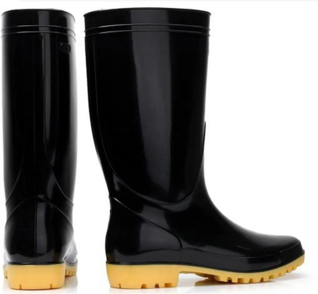 Adult Men's Antiskid Waterproof Rubber Sole Work Shoes Rain Boots