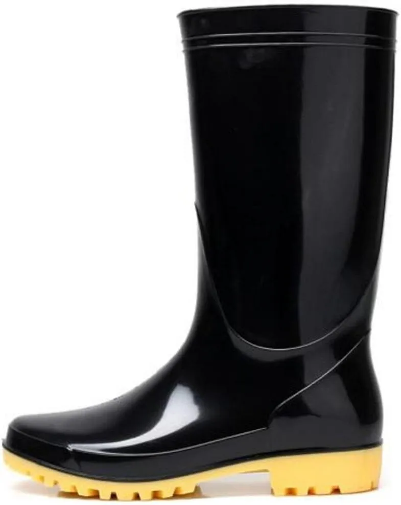 Adult Men's Antiskid Waterproof Rubber Sole Work Shoes Rain Boots