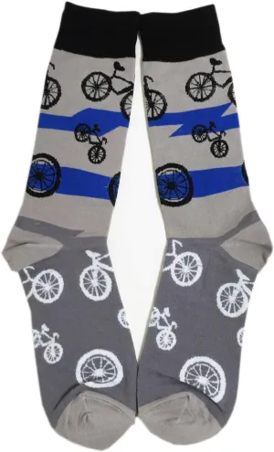 Aesthetinc Men Bicycles Bikes Novelty Cotton Crew Socks Sports Race Game Exercise Gift
