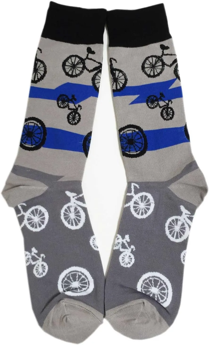 Aesthetinc Men Bicycles Bikes Novelty Cotton Crew Socks Sports Race Game Exercise Gift