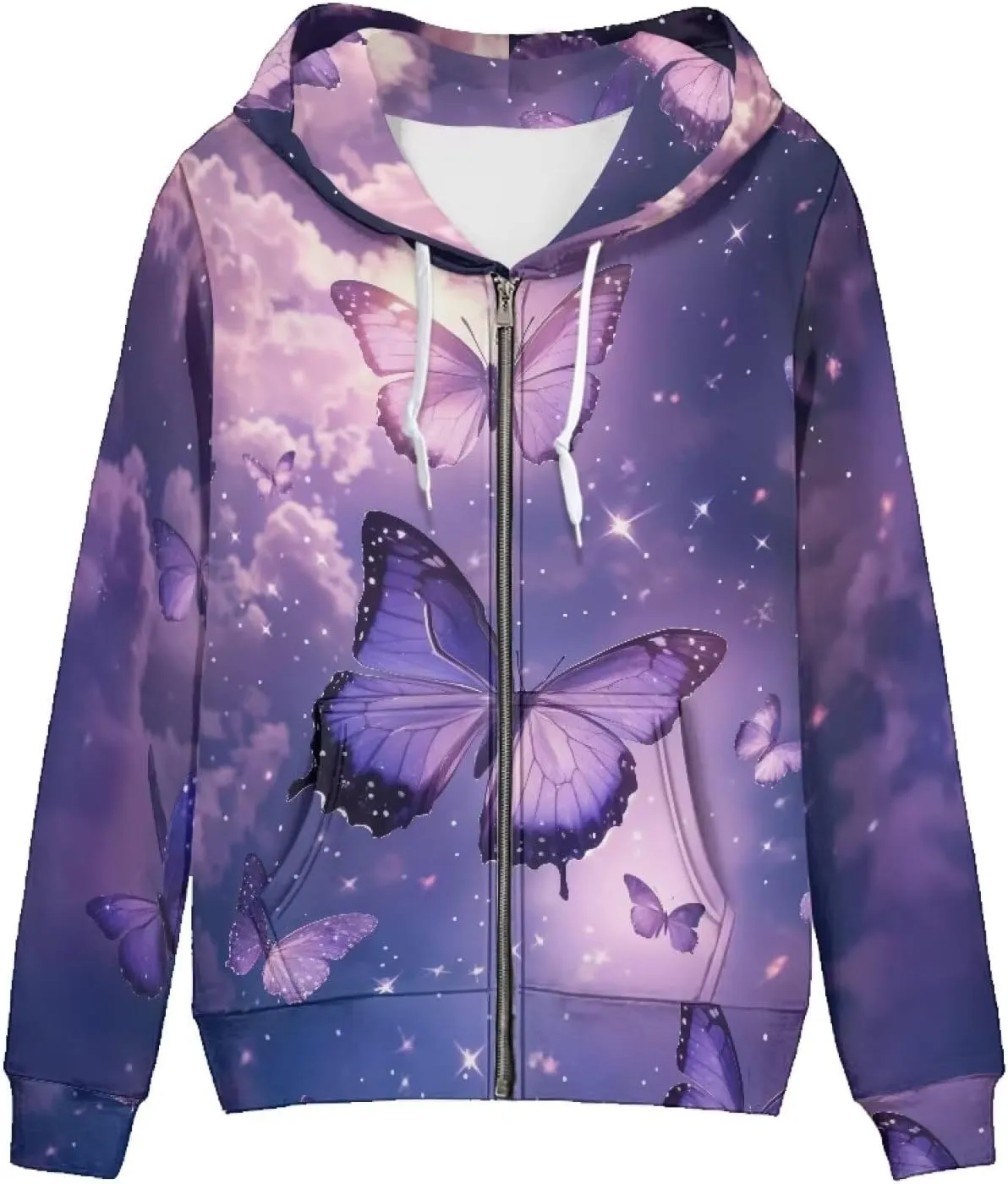 AFPANQZ Women's Casual Long Sleeve Hoodies Full Zipper Up Hoodie Sweatshirrts Thin Coat Loose Daily Wear Hoodie XS-5XL