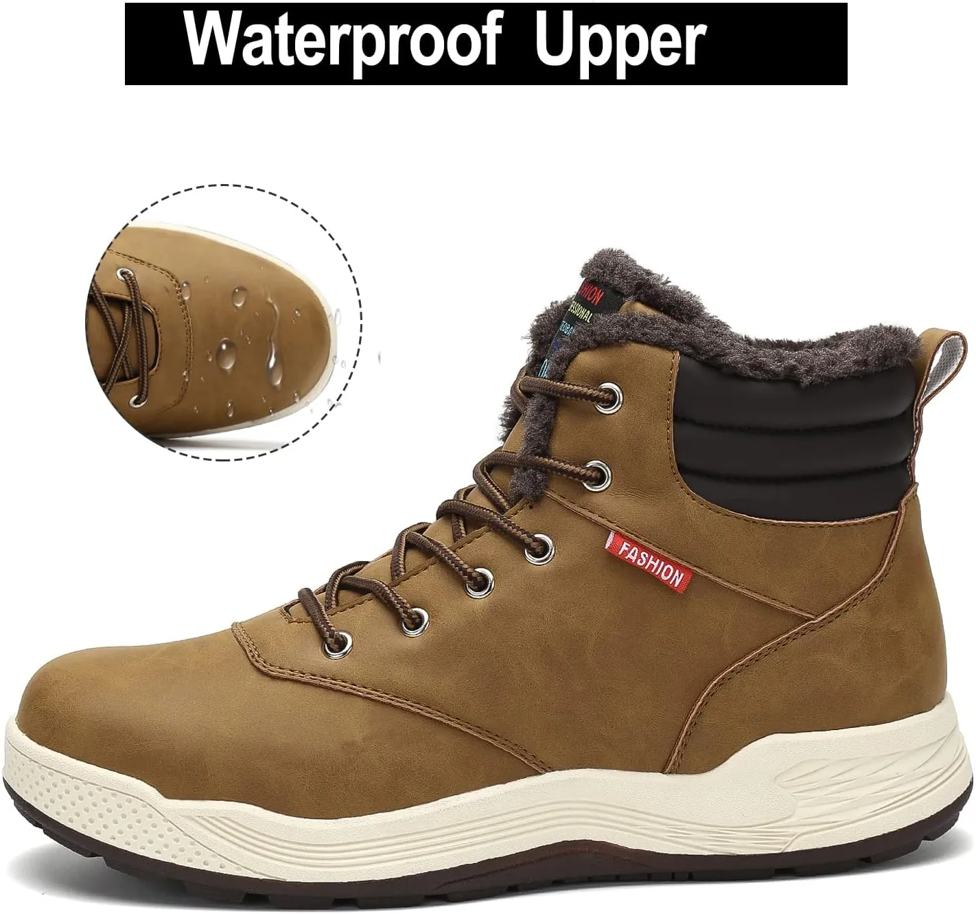 AFT AFFINEST Mens Snow Boots Waterproof Outdoor Hiking Shoes Ankle Sneakers