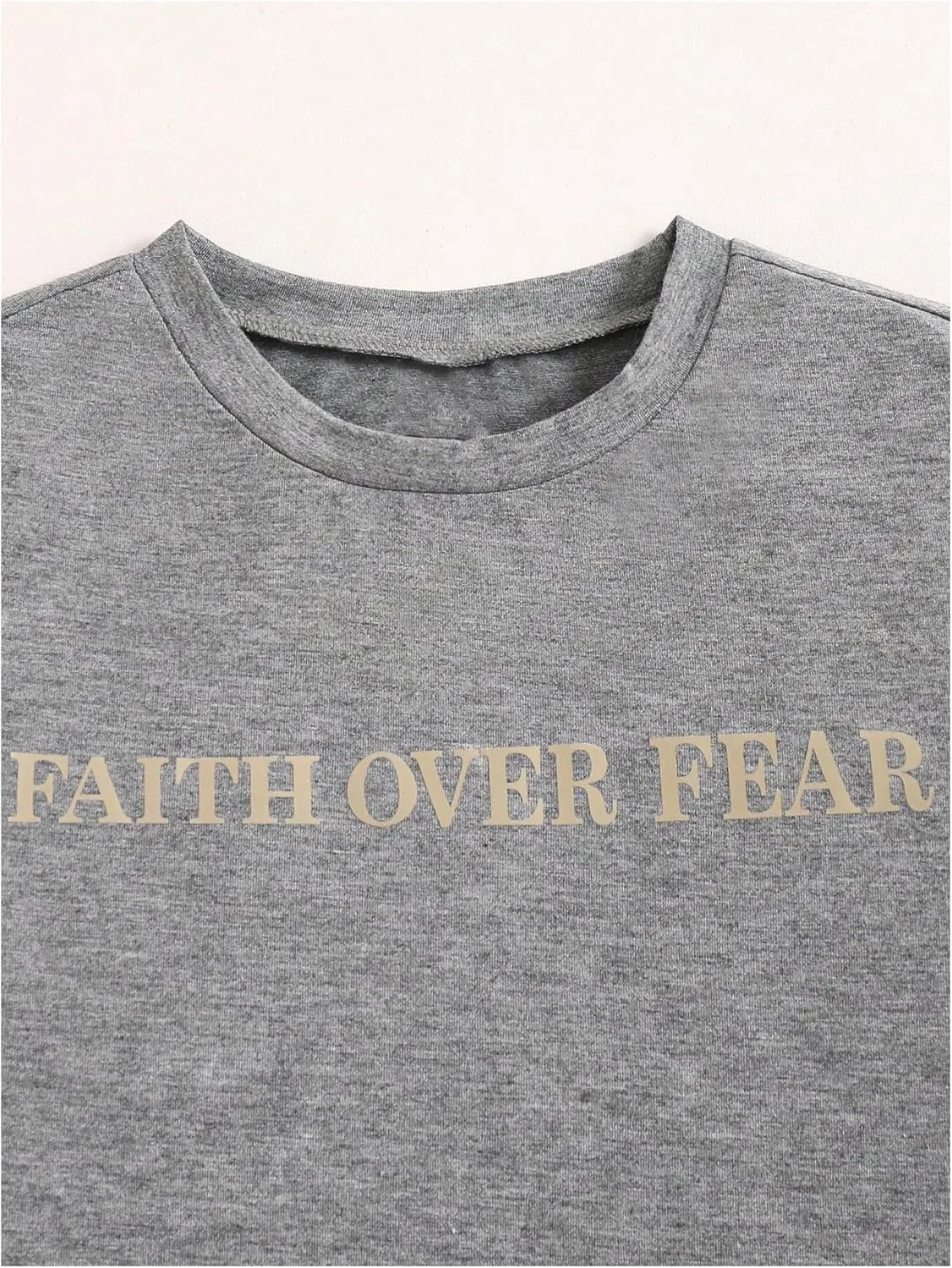Boy's Letter Print Graphic Tees Short Sleeve Vintage T Shirt Round Neck Summer Tops Streetwear