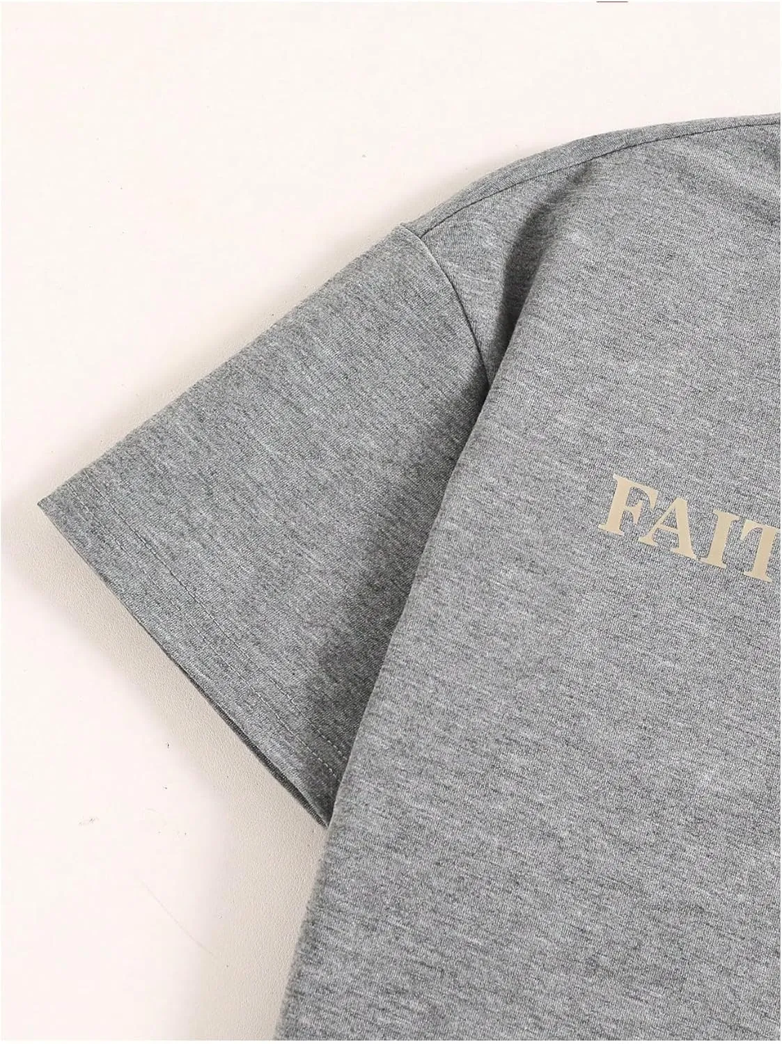 Boy's Letter Print Graphic Tees Short Sleeve Vintage T Shirt Round Neck Summer Tops Streetwear