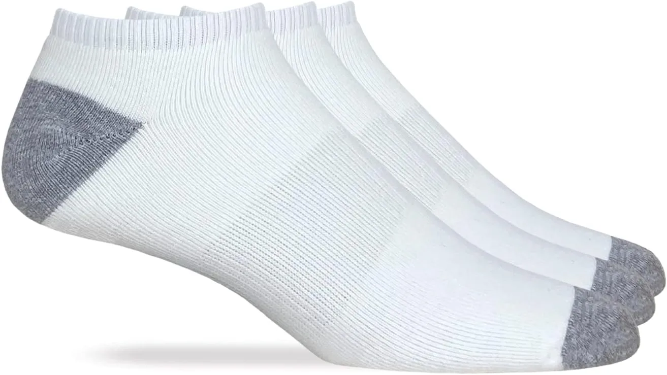 Carolina Ultimate Mens Cotton Full Cushion Low Cut Socks 3 Pair Pack - X-Large