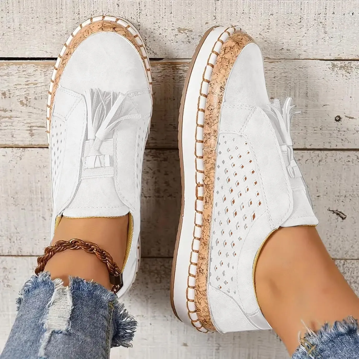 Cathalem Loafers for Women 2024 Libiyi Sneakers Dotmalls Shoes Ultra-Comfy Breathable Sneakers Comfy Orthotic Sneakers