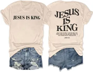 Christian Oversized Shirts for Women Jesus God Shirt Faith Tees Bible Verse T-Shirt Religious Inspirational Tops