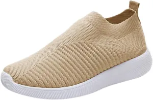 Christmas Deals of Today Prime Dress Casual Shoes for Men Mens Slip On Sneakers Women's Soft Sole Mesh Comfort Orthopedic Tennis Shoes Women Tennis Shoe Womens Walking Loafers Casual Slip On