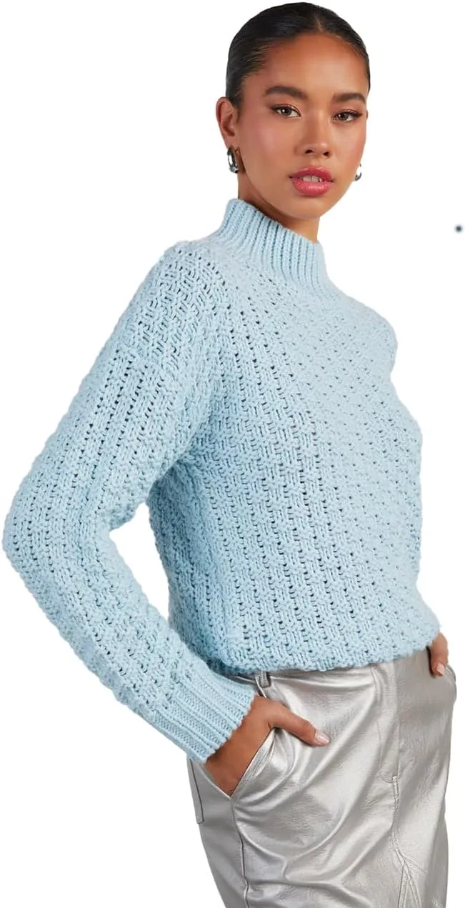 cordat Women's 2024 Fall Long Sleeve Turtleneck Sweater Tops Hollow Knit Soft Pullover Jumper
