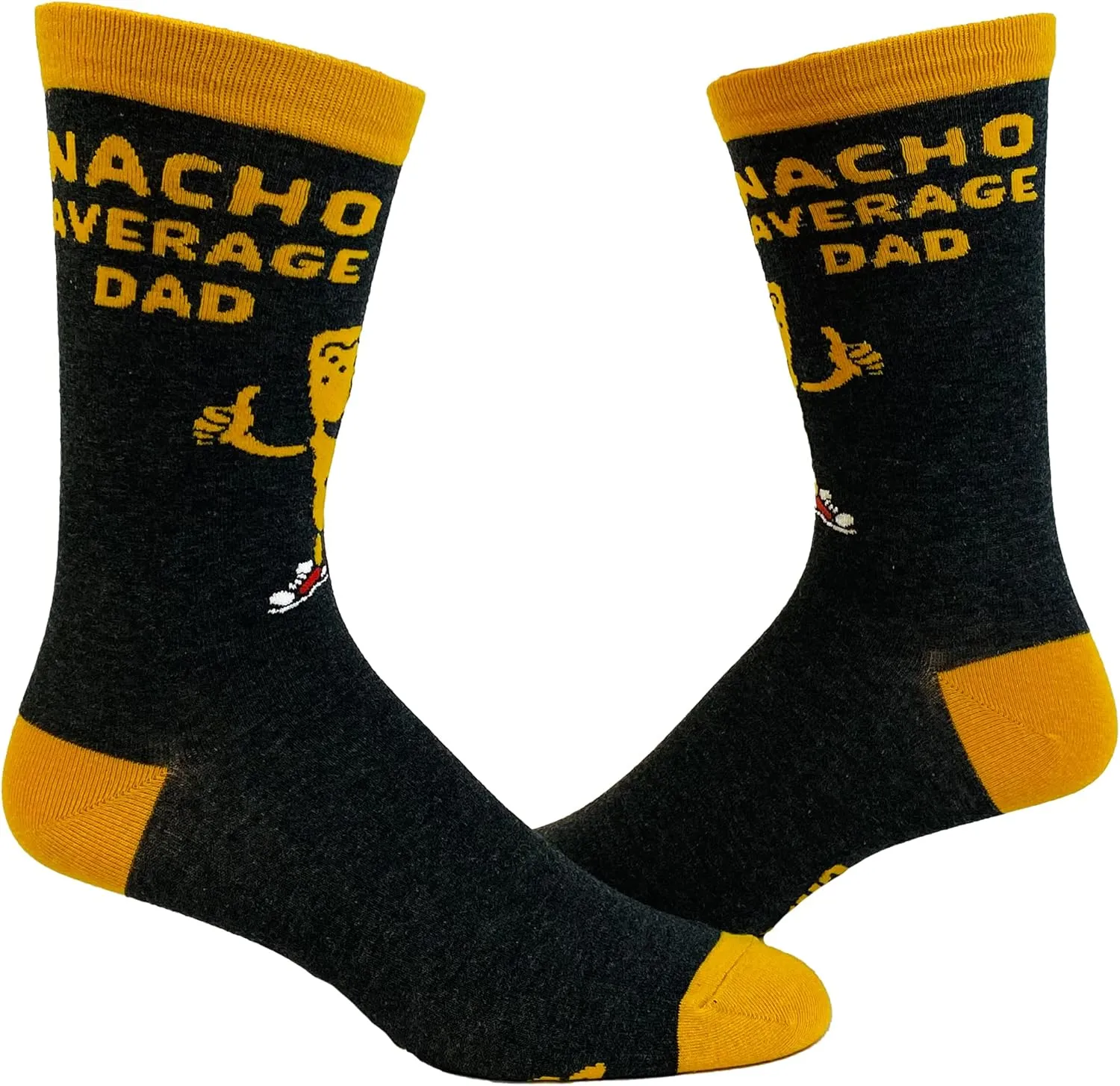 Crazy Dog T-Shirts Men's Nacho Average Dad Socks Funny Cinco De Mayo Sombrero Novelty Footwear