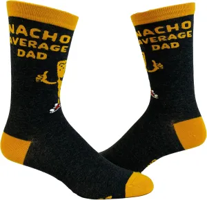 Crazy Dog T-Shirts Men's Nacho Average Dad Socks Funny Cinco De Mayo Sombrero Novelty Footwear