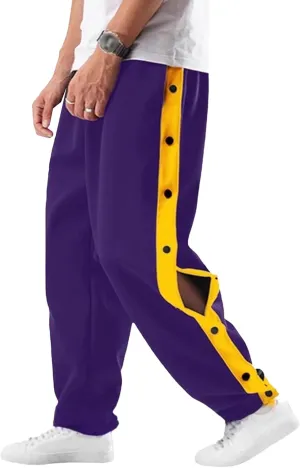 DGHM-JLMY Men's Essential Hip Hop Lightweight Pant Hundred Sports Side Opening Pants Summer Loose Casual Drawstring Trousers