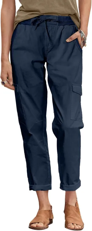 Dokotoo Womens Cargo Pants Fit High Waist Casual 4 Pocketed 2023 Hiking Outdoor Pants S-XL