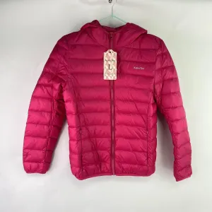 Down jackets,Winter Puffer Coats for Women Womens Lightweight Puffy Jacket Packable Hooded Down Coat Winter Zip Up Outerwear Pocket（L）