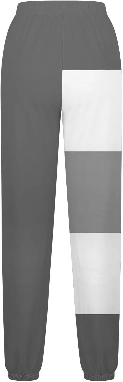 Elastic Waist Sweatpants for Women Soft Fabric Stylish Loose Casual Pants Fashion Office Work Outdoor Sports Trousers