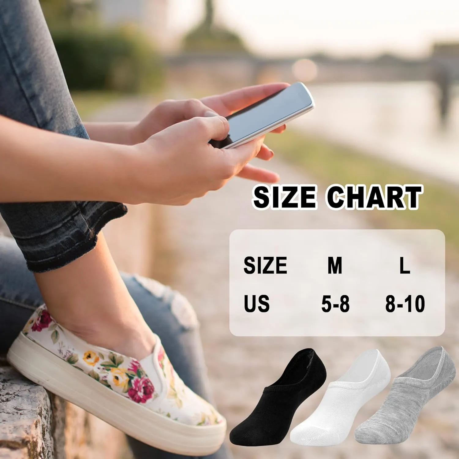 ELUTONG Women No Show Socks Low Cut Invisible Socks Casual Athletic Liner Socks with Non Slip Flat Boat Line 12 Pairs