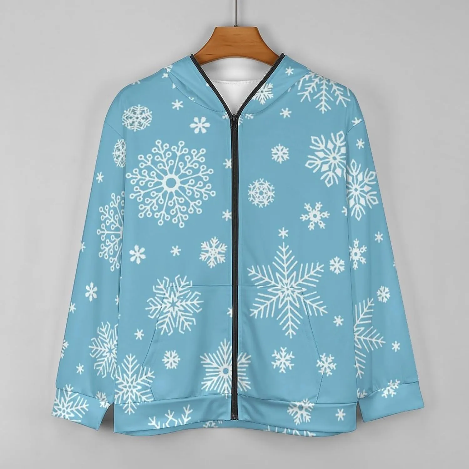 Fruit Print Hoodies For Men Women Long Sleeve Casual Zip Up Hooded Sweatshirt Jacket Coat With Pocket