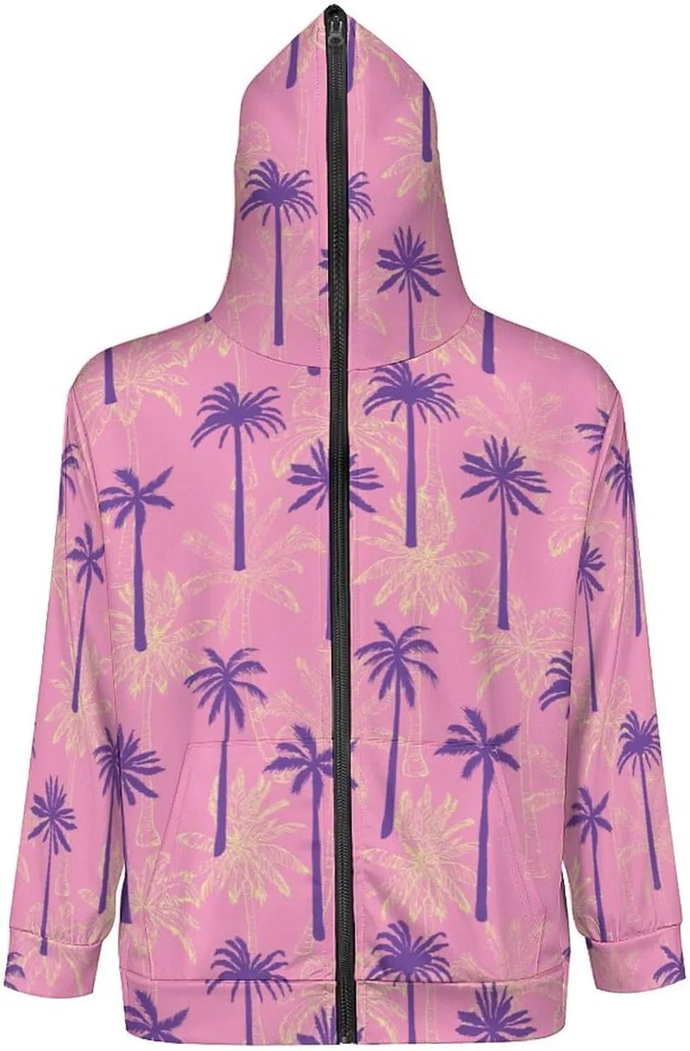 Fruit Print Hoodies For Men Women Long Sleeve Casual Zip Up Hooded Sweatshirt Jacket Coat With Pocket
