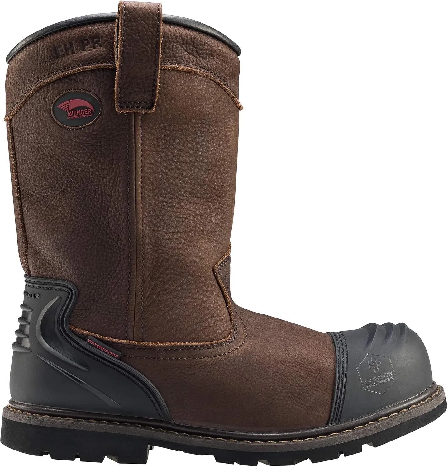 FSI FOOTWEAR SPECIALTIES INTERNATIONAL Men's 7896 Hammer 11" Wellington Met Carbon Toe Waterproof EH Work Boot