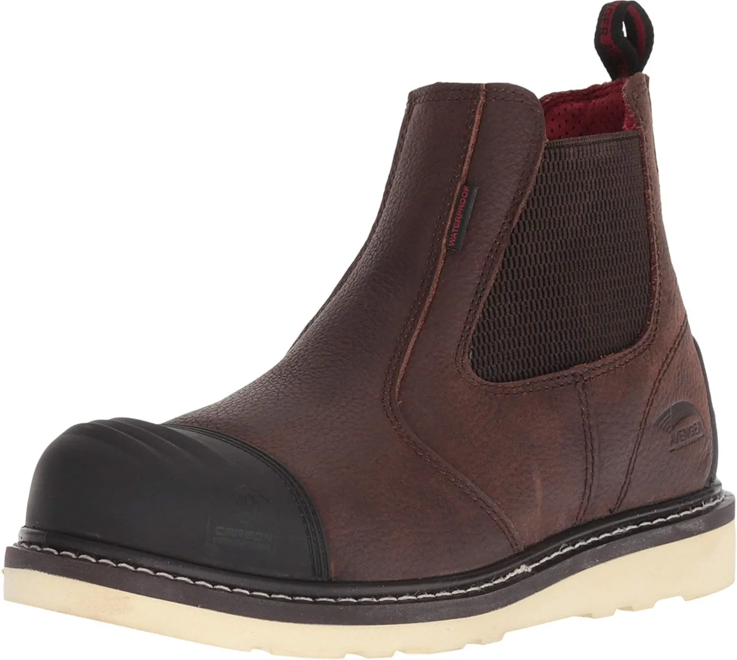 FSI FOOTWEAR SPECIALTIES INTERNATIONAL Men's A7505 Safety Avenger 6" Leather Nanofiber Comp Toe Waterproof EH Romeo Wedge Work Boot, 10.5, M