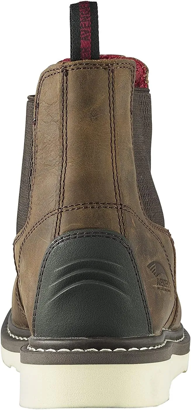 FSI FOOTWEAR SPECIALTIES INTERNATIONAL Men's Leather Wedge 6" Soft Toe Waterproof Puncture Resistant Eh Work Boot
