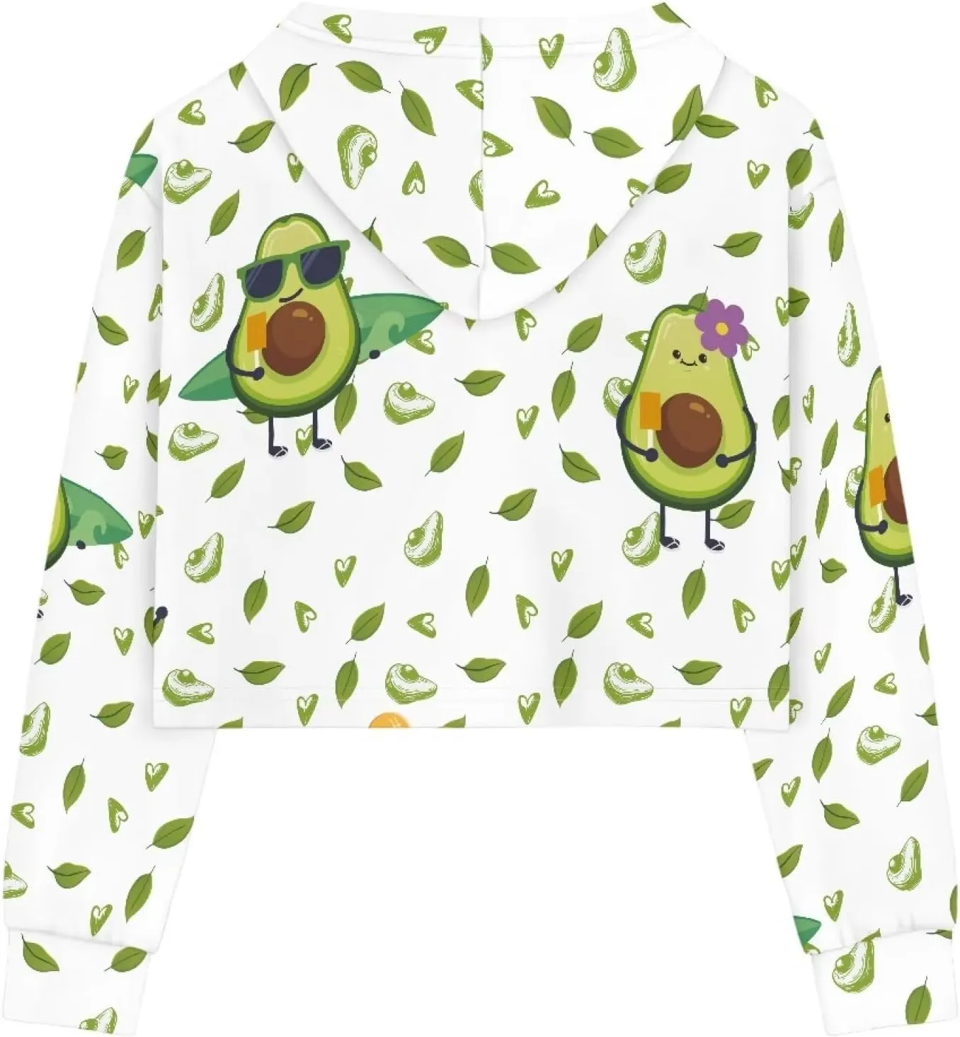 Girls Crop Tops Kids Fruit Print Lightweight Loose Fashion Hoodies Long Sleeve Soft Athletic Sweatshirt for Sports