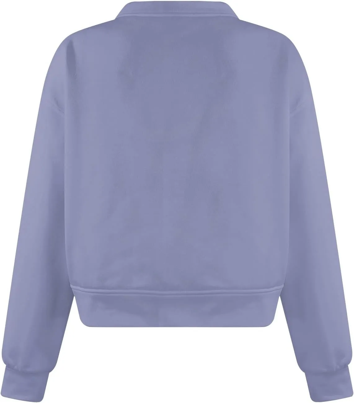 Gumipy Oversized Sweatshirt for Women Trendy V Neck Cropped Sweatshirts Casual Long Sleeve Fleece Pullover Spring Outfits