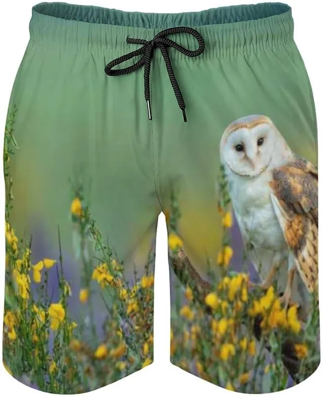Hapuxt Men's Swim Trunks Quick Dry Beach Shorts with Mesh Lining Pockets Swimwear Bathing Suits Board Surf Shorts X-Small
