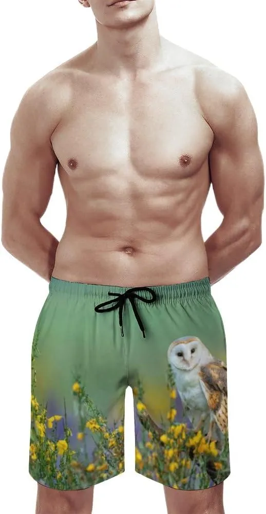 Hapuxt Men's Swim Trunks Quick Dry Beach Shorts with Mesh Lining Pockets Swimwear Bathing Suits Board Surf Shorts X-Small