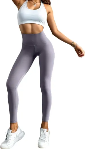 High Waist Yoga Pants Tummy Control Compression Workout Athletic Running Fitness Leggings for Women