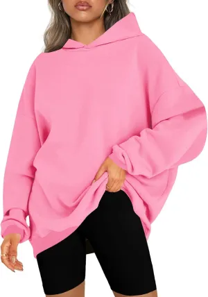 Hoodies For Women Long Sleeve Crew Neck Sweater Loose Pullover Tops Casual Comfy Fall Fashion Outfits Clothes 2024