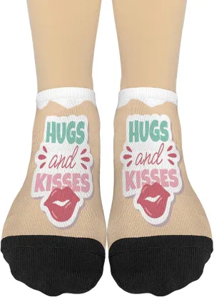 Hugs And Kisses Womens Low Cut Socks Cotton For Women Sock