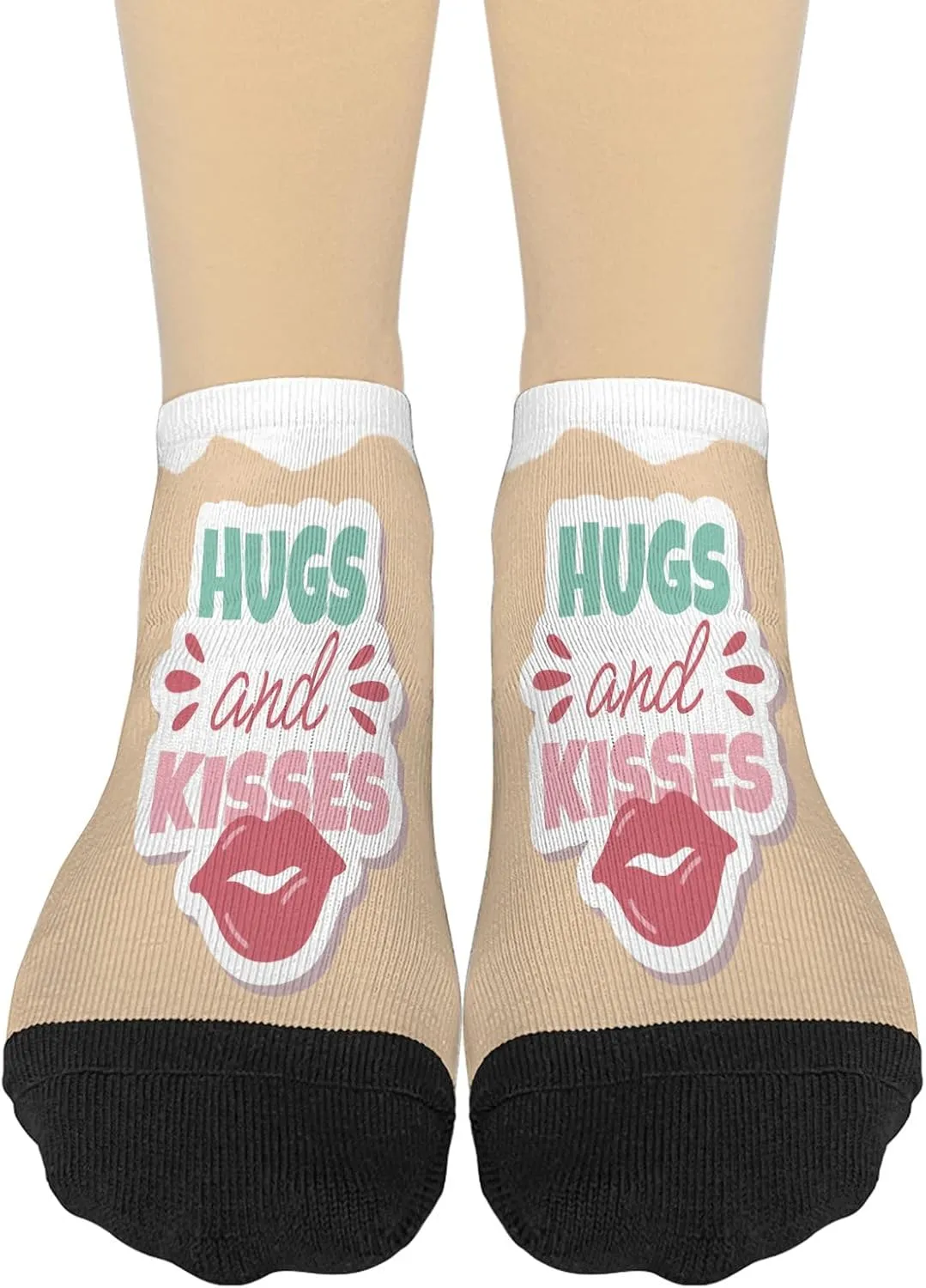 Hugs And Kisses Womens Low Cut Socks Cotton For Women Sock