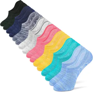 IDEGG No Show Socks Men Low Cut Ankle Short Socks for Men Casual Athletic Socks with Non Slip Grip