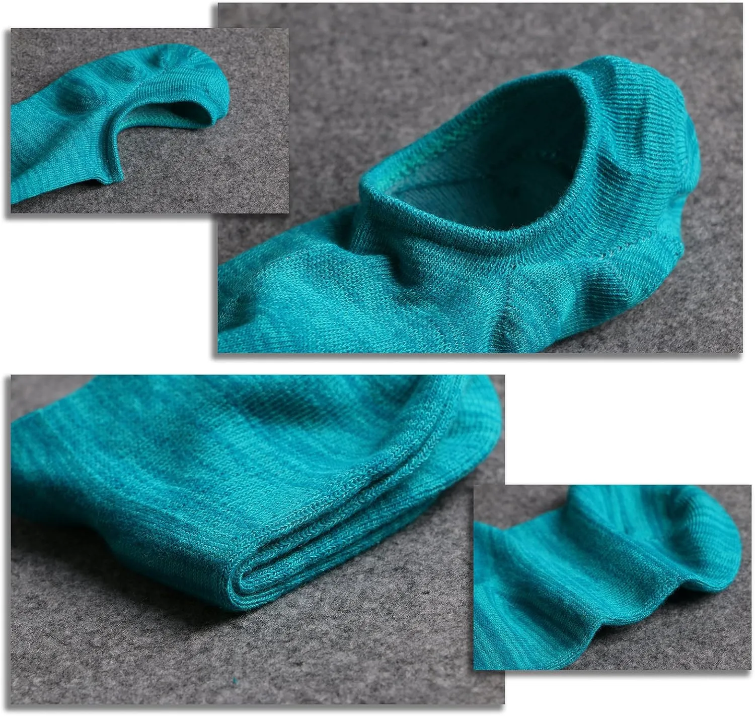 IDEGG No Show Socks Men Low Cut Ankle Short Socks for Men Casual Athletic Socks with Non Slip Grip