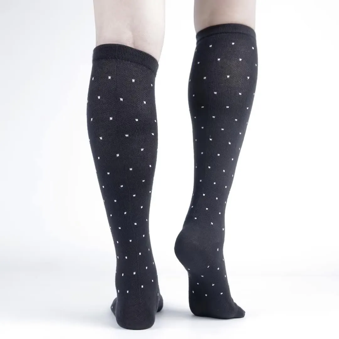 ja vie JAVIE Cotton Comfy Flip Flop Tabi Socks Split Toe for Women & Men, Compression Socks Knee High Stocking (15-20 mmHg)
