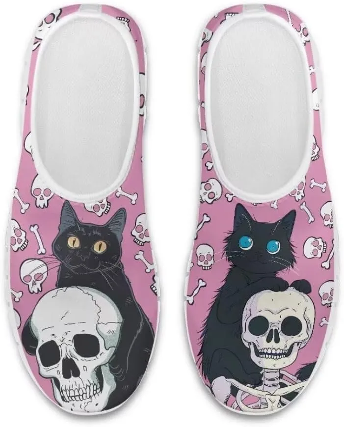 Jeiento Womens Halloween Shoes Slip-On Loafers Comfy Play Fashion Sneaker Travel Walking Flat Shoes Slip-On Party Shoes for Teenager Girls