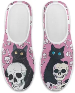 Jeiento Womens Halloween Shoes Slip-On Loafers Comfy Play Fashion Sneaker Travel Walking Flat Shoes Slip-On Party Shoes for Teenager Girls