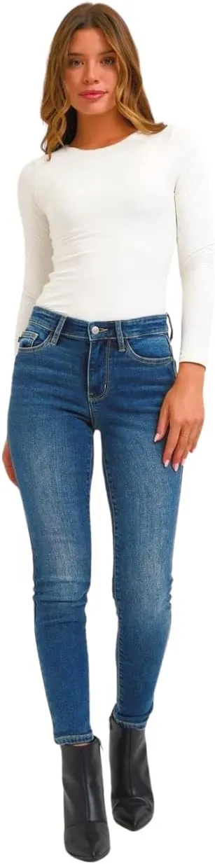 Judy Blue Mid-Rise Waist Skinny Jeans