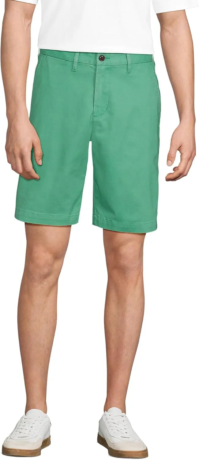 Lands' End Men's Big 9 Inch Comfort Waist Comfort First Knockabout Chino Shorts