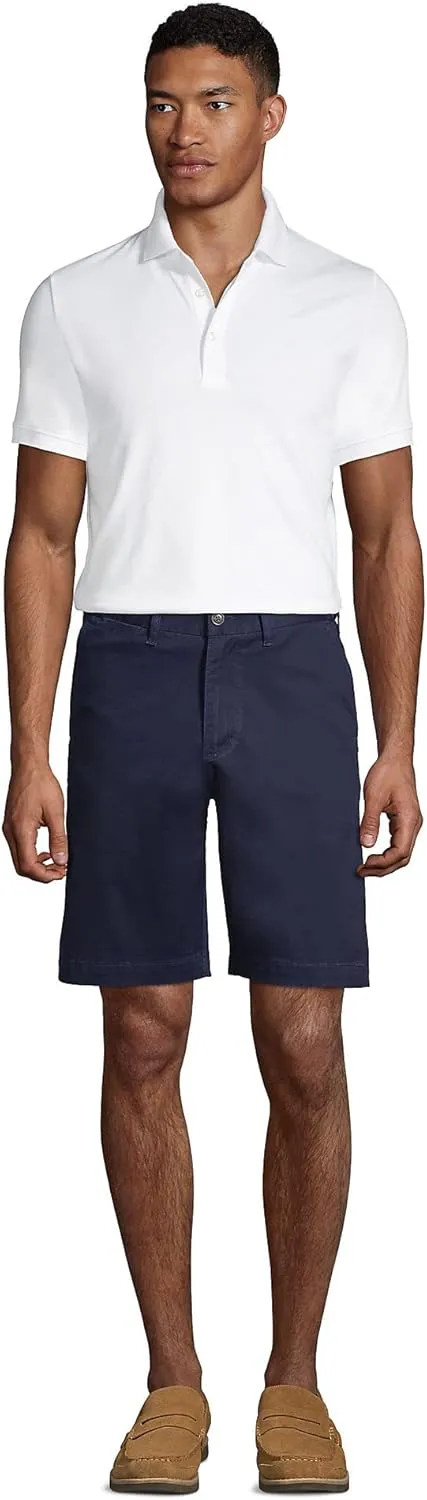 Lands' End Men's Big 9 Inch Comfort Waist Comfort First Knockabout Chino Shorts