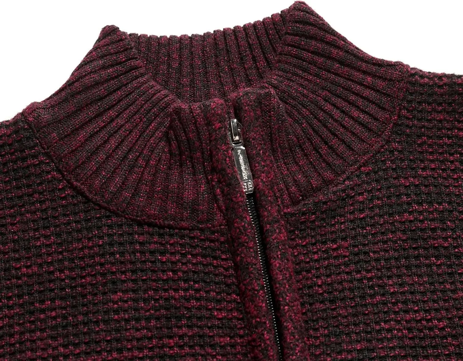 LCMTWX Coats for Men Cottonpadded Jacket Stand Collar Knitted Splice Sweater Coat Casual Men's Thicken Warm Winter Coat