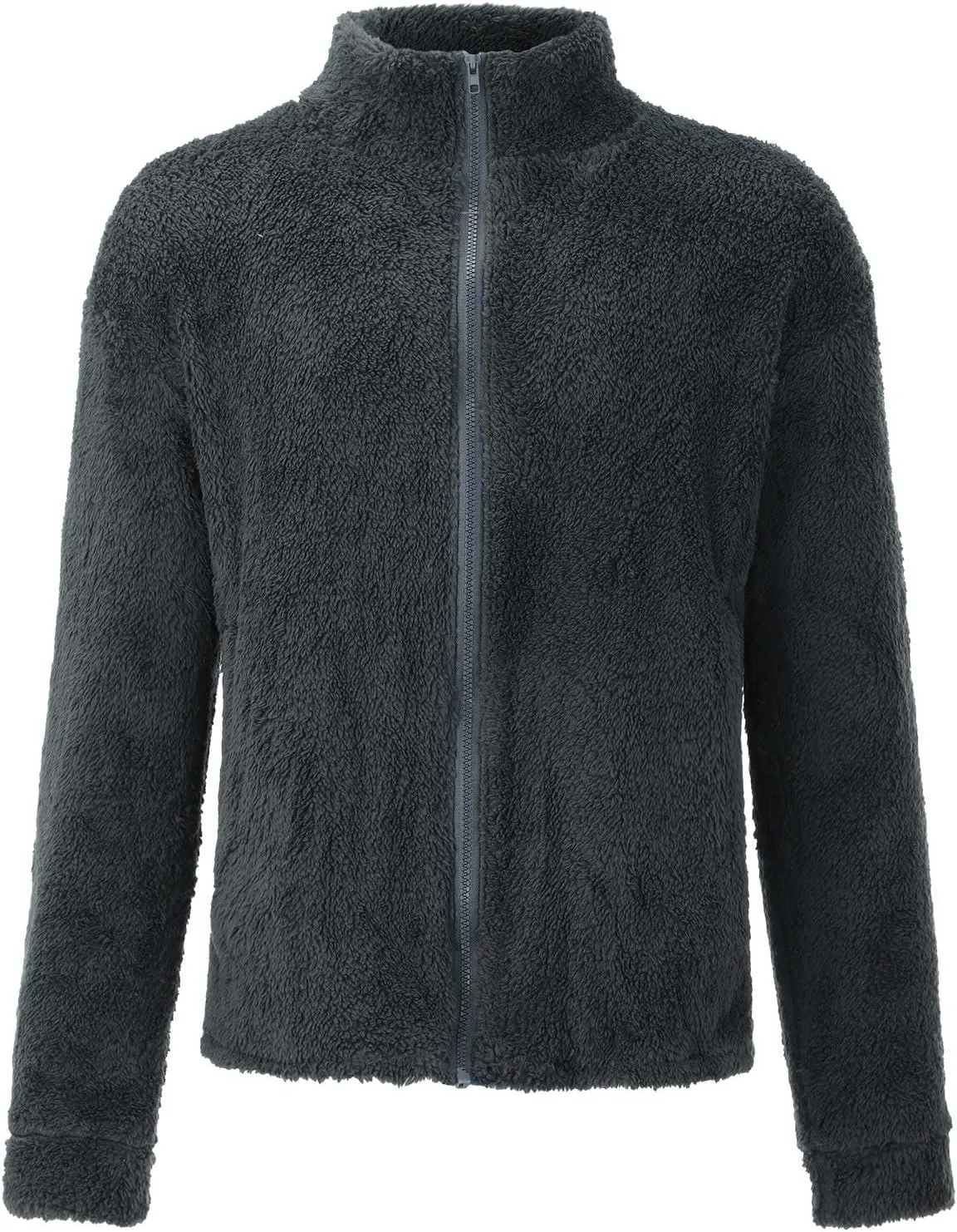 LCMTWX Men's Thick Thermal Winter Jacket Stand Collar Knitted Splice Sweater Coat Casual Cardigan Stylish Outwear Mens