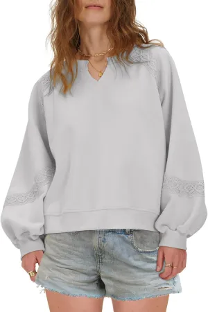Locachy Womens Oversized Sweatshirt Casual V Neck Long Sleeve Cropped Pullover Tops Trendy Loose Blouses
