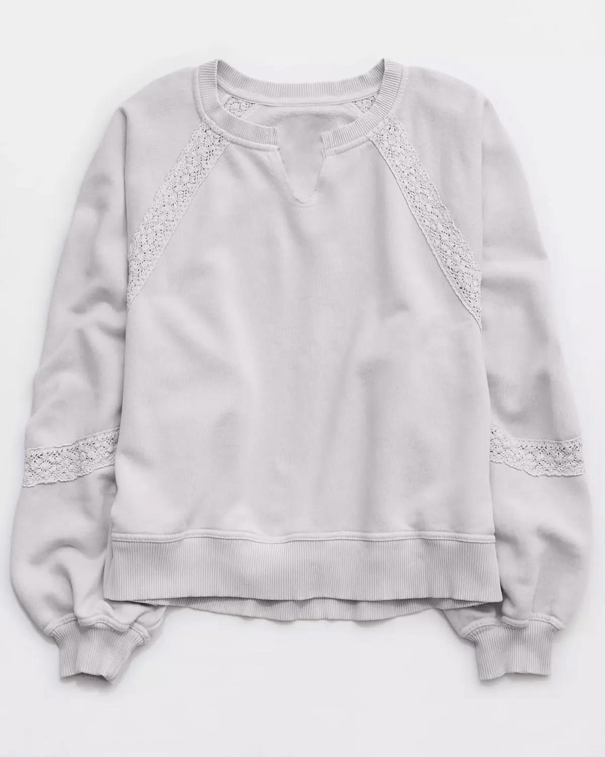 Locachy Womens Oversized Sweatshirt Casual V Neck Long Sleeve Cropped Pullover Tops Trendy Loose Blouses