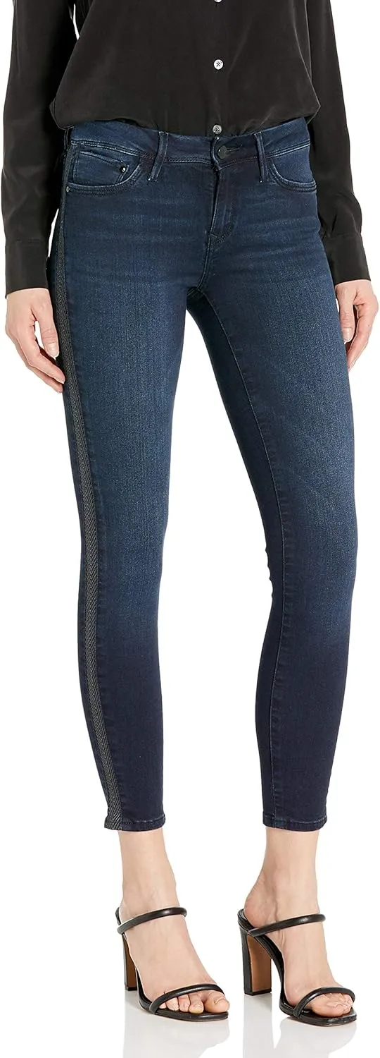 Mavi Women's Adriana Ankle Mid-Rise Super Skinny Jeans