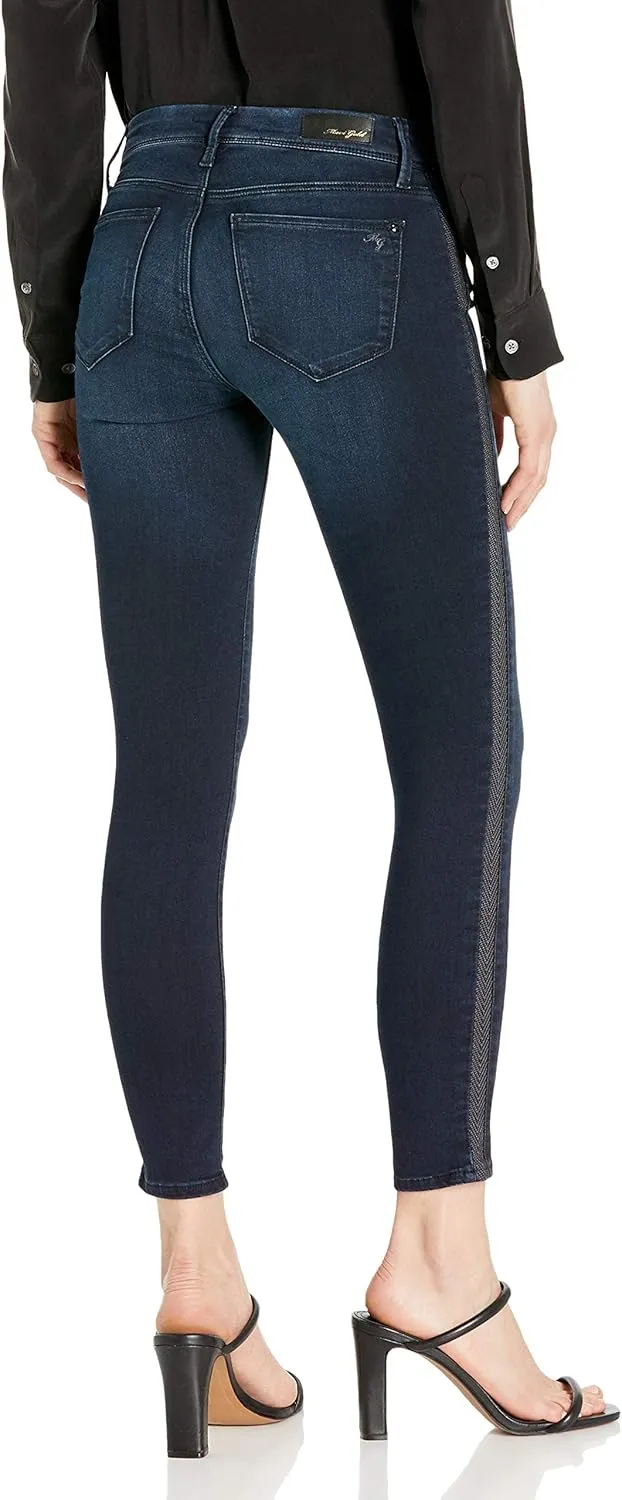 Mavi Women's Adriana Ankle Mid-Rise Super Skinny Jeans