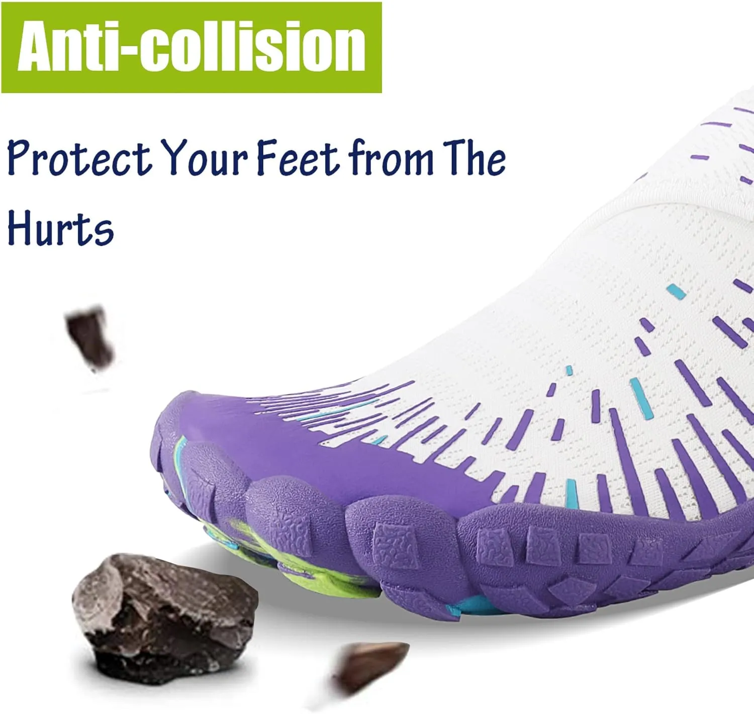 Men Women Water Sports Shoes Slip-on Quick Dry Aqua Swim Shoes for Pool Beach Surf Walking Water Park