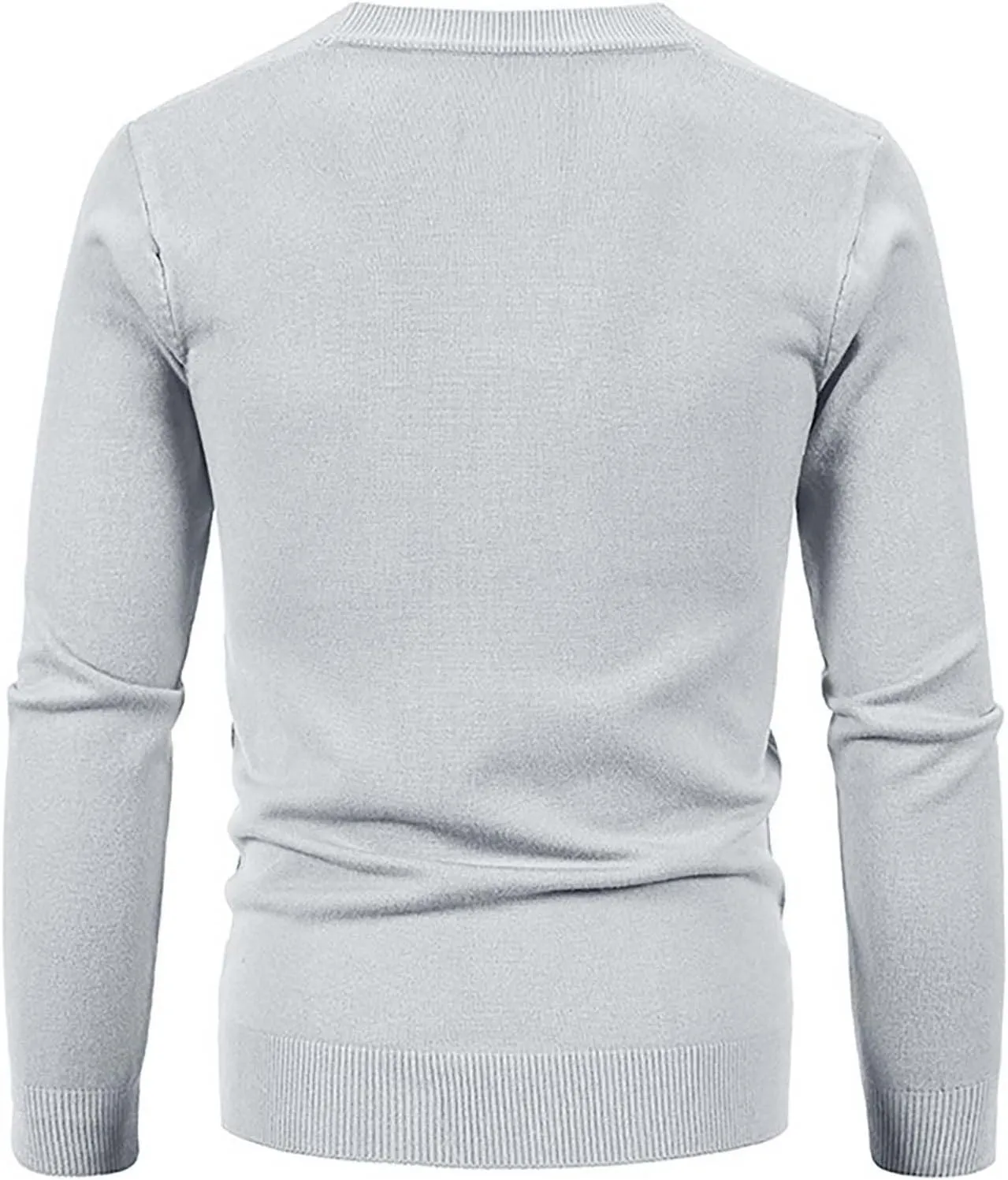 Men's Cardigan Sweaters Casual V Neck Button Down Ribbed Knit Long Sleeve Pure Color Knitted Sweater Fall Clothes